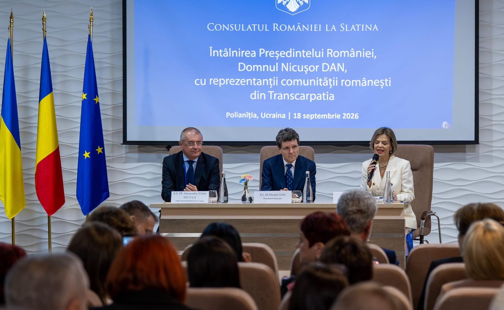 Руминська громада з Президентом Руминії