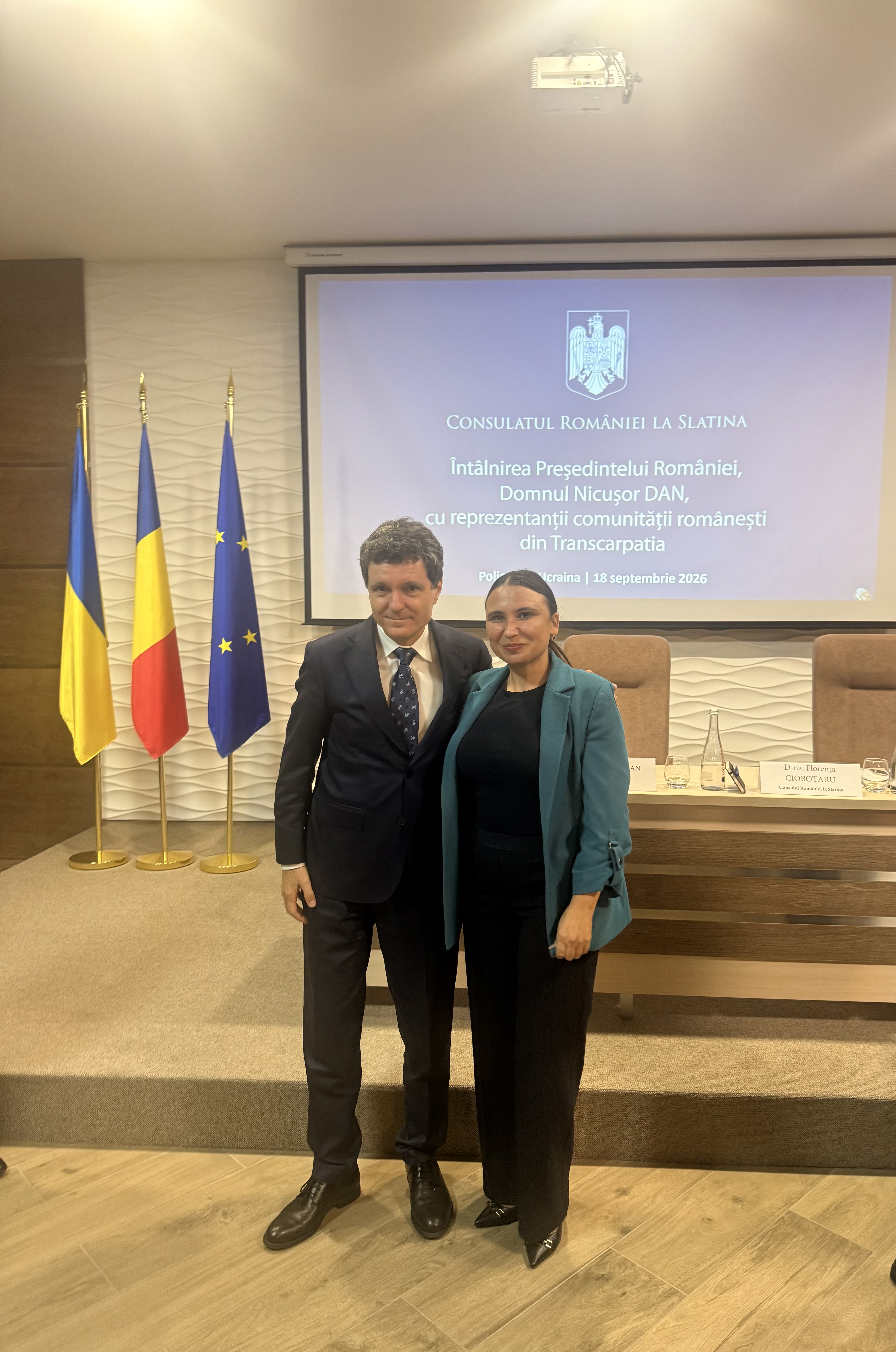 Руминська громада з Президентом Руминії